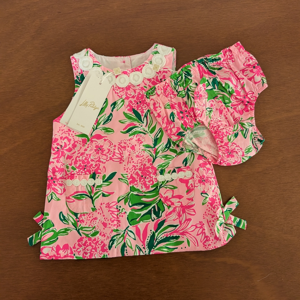 Brand New Lily Pulitzer Baby Girl Shift Dress Outfit, 6-12 Months, NWT!